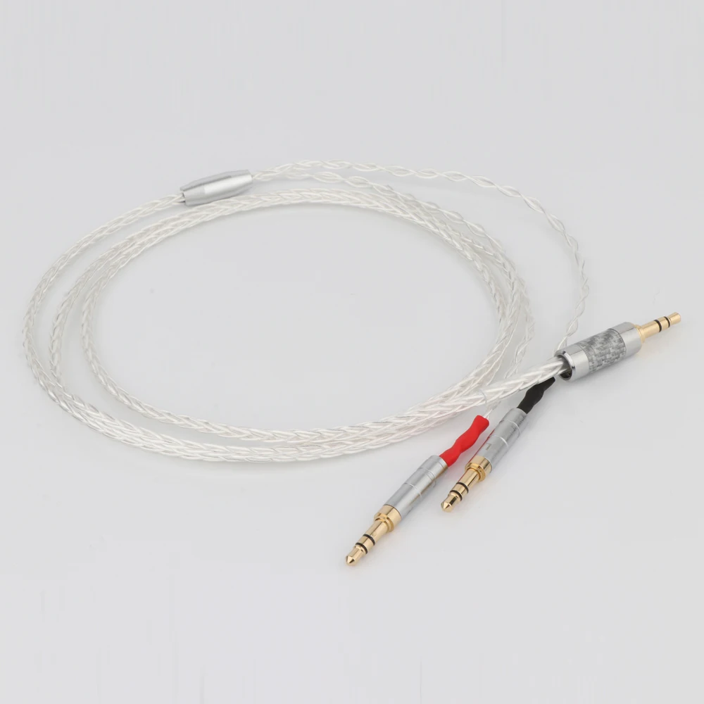 Preffair High Quality 8 Cores Silver Plated OCC Earphone Cable For Focal Clear Elear Elex Elegia Stellia