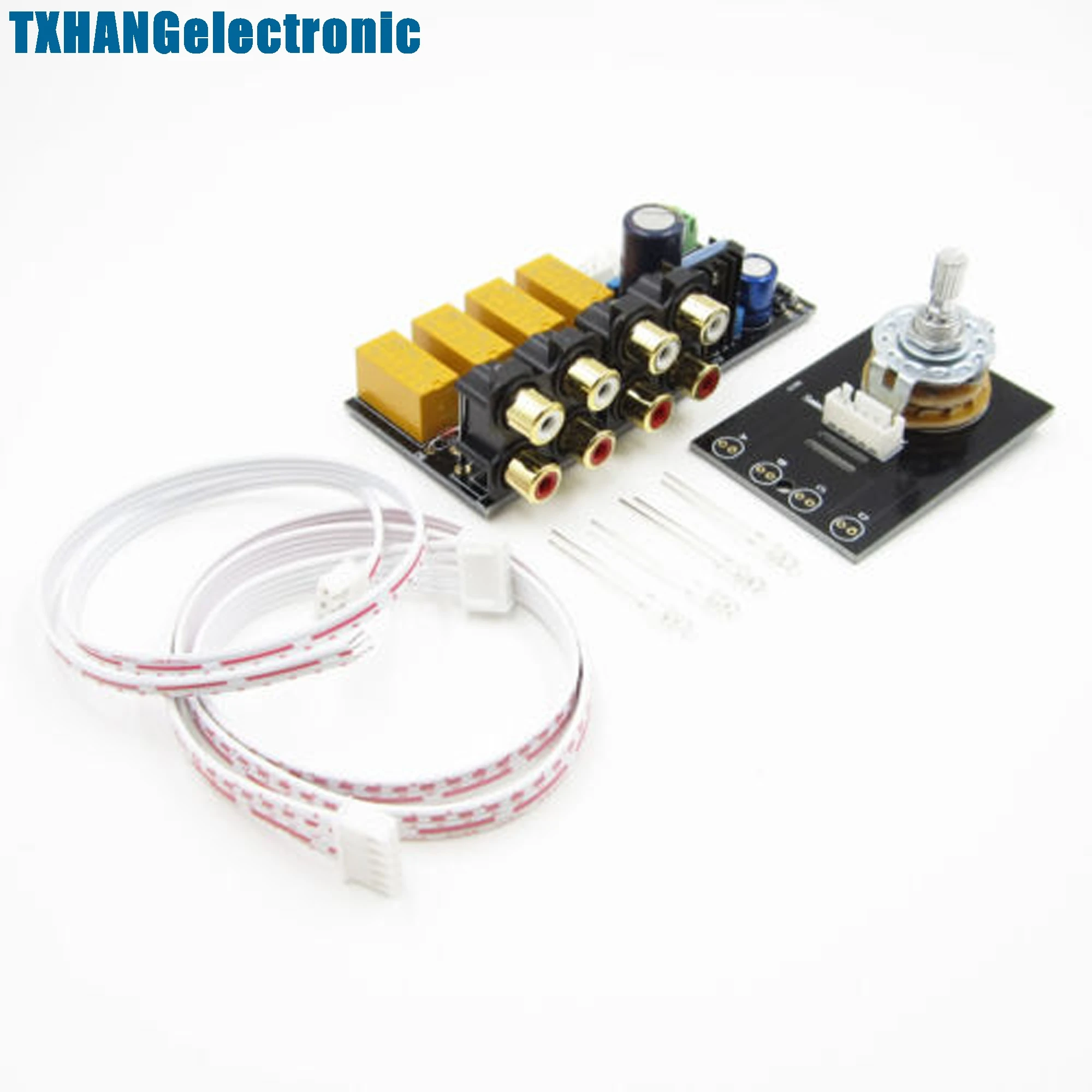 Audio Input Signal Selector Relay Board/Signal Switching Amplifier Board + RCA diy electronics