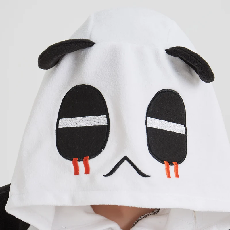 Panda Onesies untuk Orang Dewasa Pria Kigurumi Pajamas Hewan Satu Potong Pijamas Halloween Wanita Jumpsuit Siam Cosplay Kostum Piyama