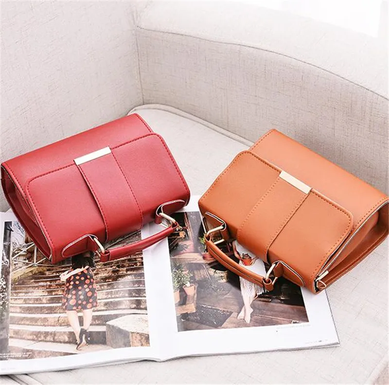 Heißer Verkauf Flap Sling Schulter Taschen für Frauen Einfarbig Umhängetasche Messenger Tasche Geldbörse Weibliche Leder Handtasche Tasche – Detail 15