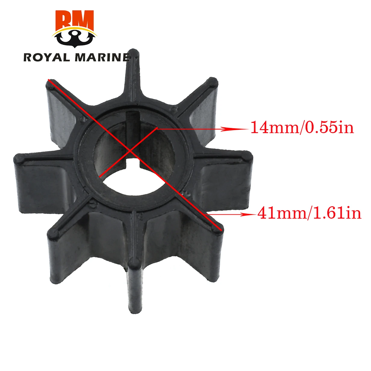 Water Pump Impeller 334-65021-0 18-8921 for Tohatsu Nissan 9.9HP 15HP 20HP Replacement parts 334-65021 for outboard engine parts