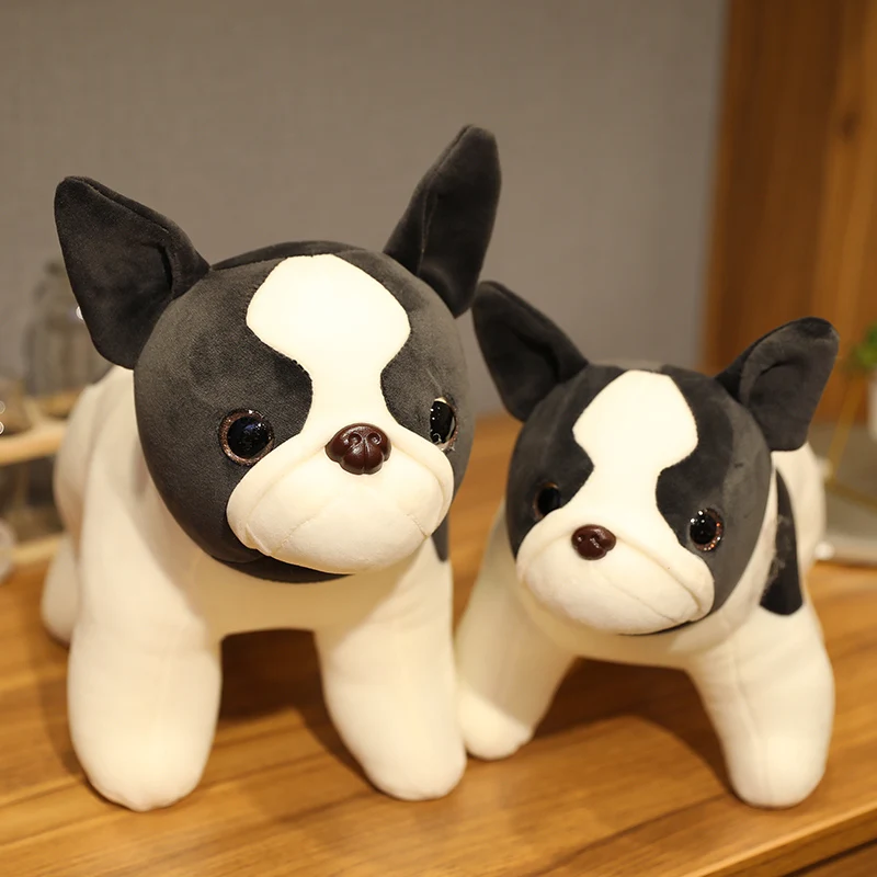 น่ารัก French Bulldog ตุ๊กตาของเล่น Sitting Pose Mascot เงาสุนัขตุ๊กตาตุ๊กตาตุ๊กตาตุ๊กตาเด็กของขวัญ