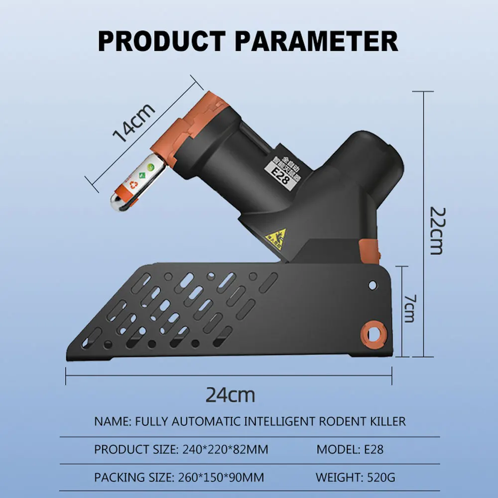 Intelligent Automatic Pneumatic Rodent Exterminator Indoor Domestic Rodent Trap Non-Toxic Multi-catch Rat Mouse Trap Machine