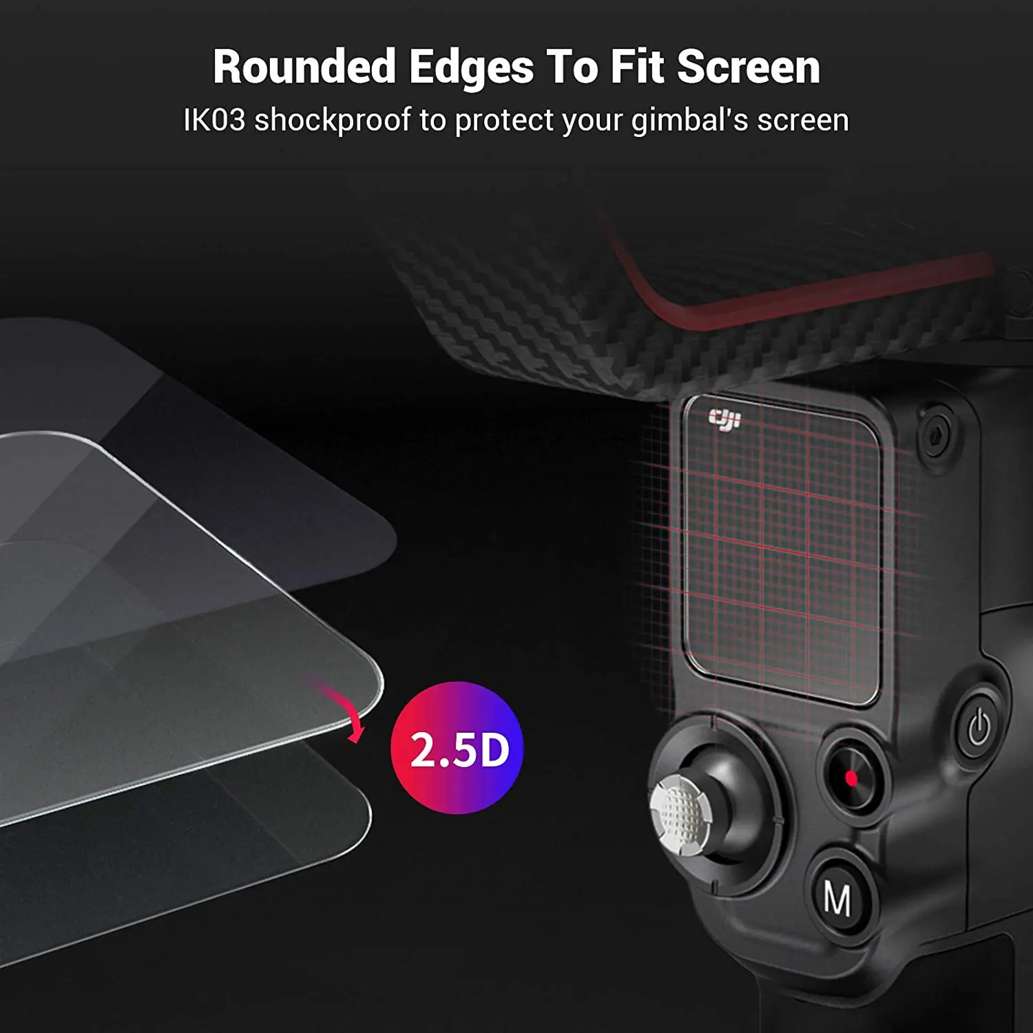 Hard Glass Screen Protector Cover For DJI Ronin RS 4/4pro/3/3pro RS3 Mini/RS4 Pro Handheld Gimbal Protective Film Accessories