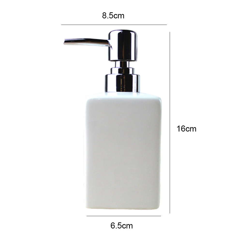 320ml Bathroom Kitchen Ceramic Lotion Liquid Soap Dispenser Bottle Container oils lotions liquid soaps shampoos kitchen tool