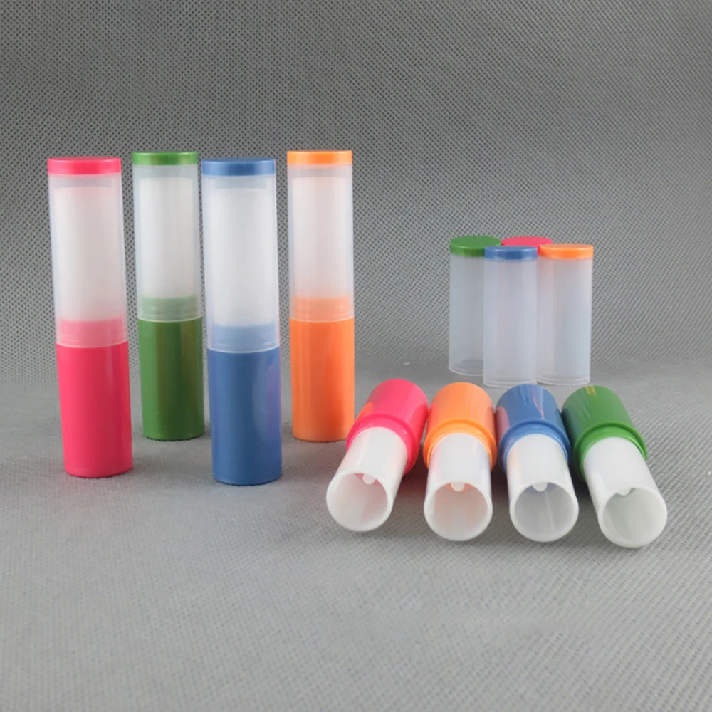 

100pcs Cosmetic DIY Empty Lip Gloss Lipstick Balm Tube with Caps Container Lip 4g