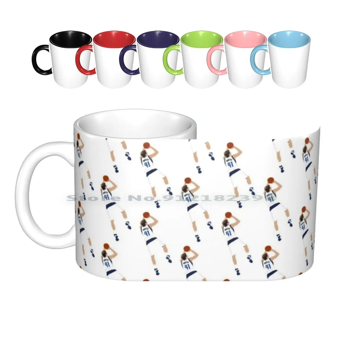 Dirk Nowitzki 41 Ceramic Mugs Coffee Cups Milk Tea Mug Mavs Mffl Texas Nowitzki Dirk Nowitzki Legend Germany Creative Trending