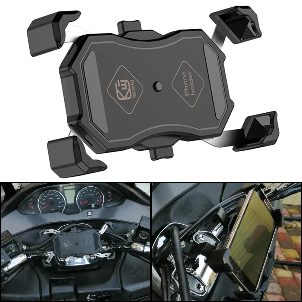 

4 Claws Type Bicycle Motorcycle Phone Stand Holder Bracket Handlebar Mounting Motorbike Accessories For iPhone Samsung Huawei