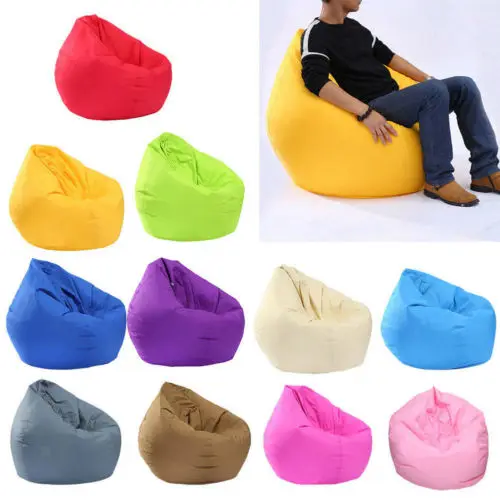 US STOCK Waterproof Stuffed Animal Storage Bean Bag Oxford Chair Cover Zipper Beanbag Toy