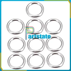 10PCS Oil Drain Plug Gaskets N0138157 For A-udi S4 A4 A6 A8 Q5 For VW Touareg 4.2L 14X20X1.5mm Oil Pan Screw Washer Gasket