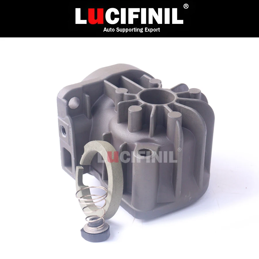 

LuCIFINIL Head Cylinder With O-Ring Rubber Valve Fit Benz W211 W220 E65 E66 A6 C5 C6 C7 A8 Phaeton Air Suspension Compressor