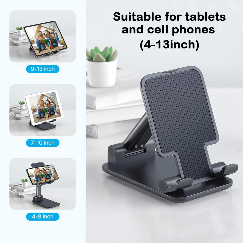 Yelwong Telefoon Houder Draagbare Tablet Houder Ipad Stand Desktop Beugel Aanpassen Opvouwbare Stand Voor Iphone Samsung Xiaomi Huawei