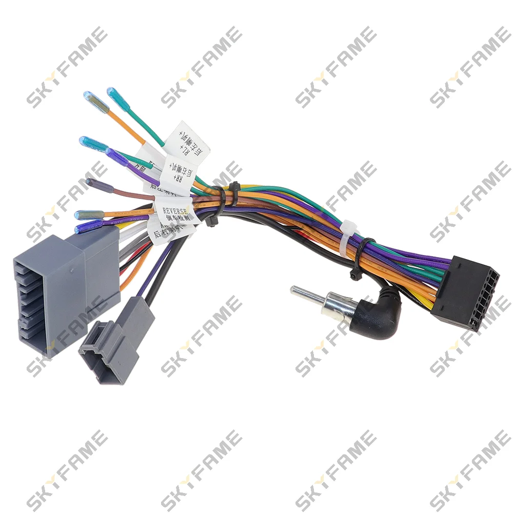 SKYFAME 16Pin Car Wiring Harness Adapter Adnroid Power Cable For Honda Fit