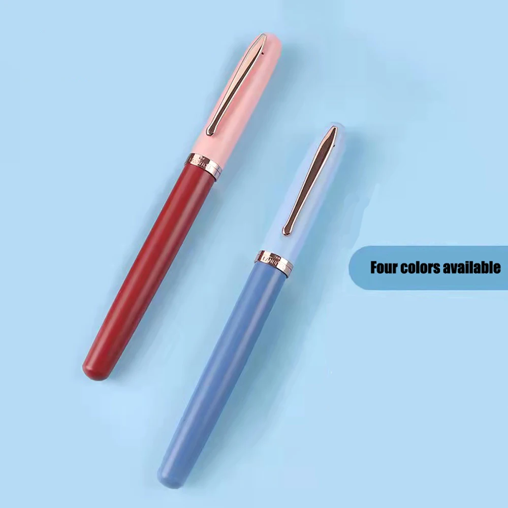 

12Pcs Elegant Office Supplies Metal fountain pen School Pens For Writing Morandi Beautiful China Stationery Durable Ink Pen