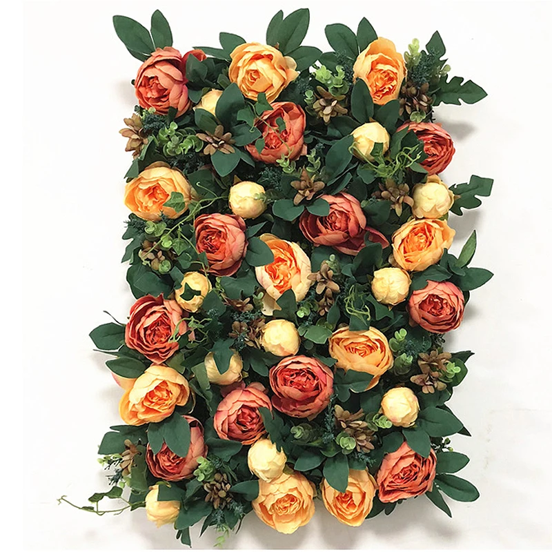 

Artificial Silk Rose Flower Wall Romantic flower row Wedding Christmas Decoration Silk Hydrangea Wedding Decoration Backdrop