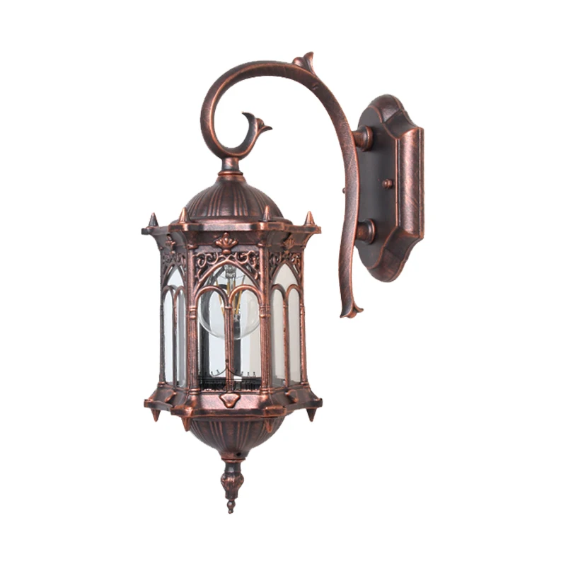 Estilo europeu impermeável lâmpada de parede, exterior, corredor, pátio, Villa simples, porta, varanda, corredor, luz retro