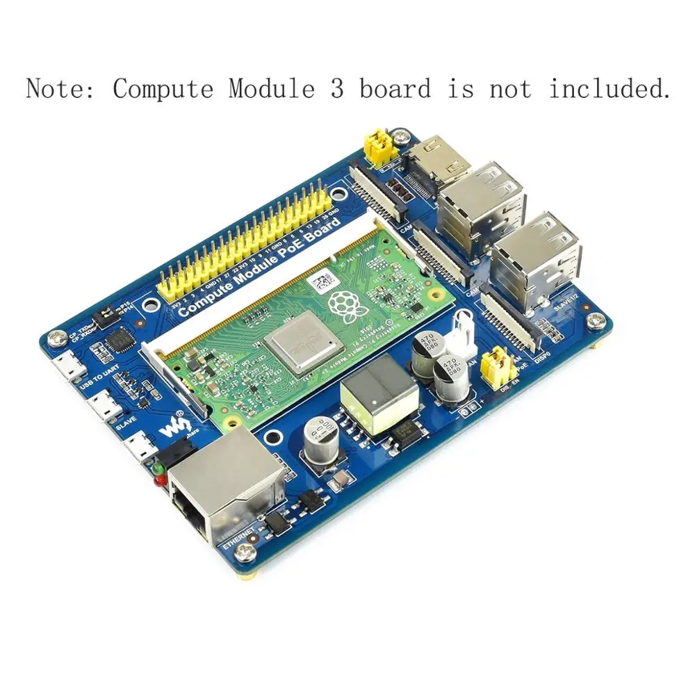 CM3 CM4S Expansion Board PoE USB HUB Breakout Module Carrier HAT for RPI Raspberry Pi Compute Module 3 Lite Plus 4S