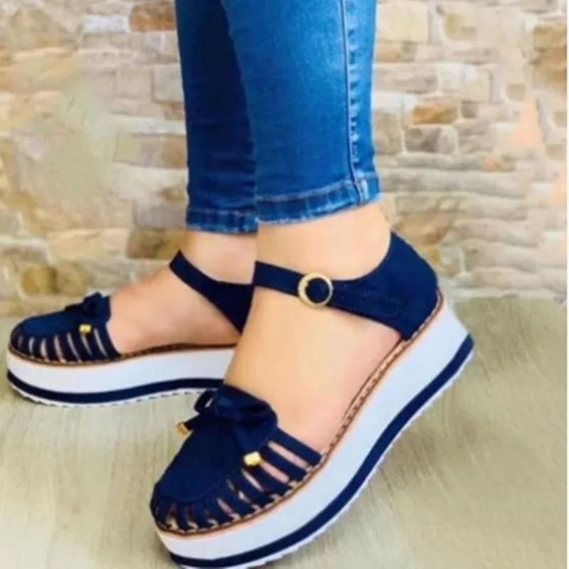 Fashion Vrouwen Hollow Out Sandalen Zomer Platte Hakken Sandalen Vrouwelijke Casual Naaien Vrouwen Schoenen Platform Sandalen Dames Sandalias