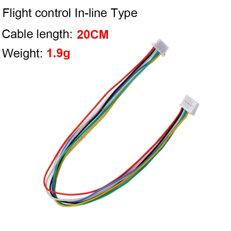 DJI FPV 3in1 Cable 1.25 8p/1.0 6p 20CM 30AWG Silicone Line F4 F7 Flight Control Cable For DJI air unit HD VTX