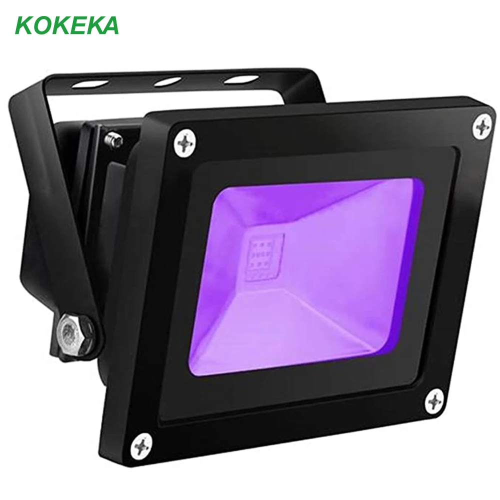 UV LED Flood Light 10W 20W 30W 50W Ultra Violet IP65 Waterproof AC 100-265V Spotlight Floodlight for Blacklight Party Neon Glow