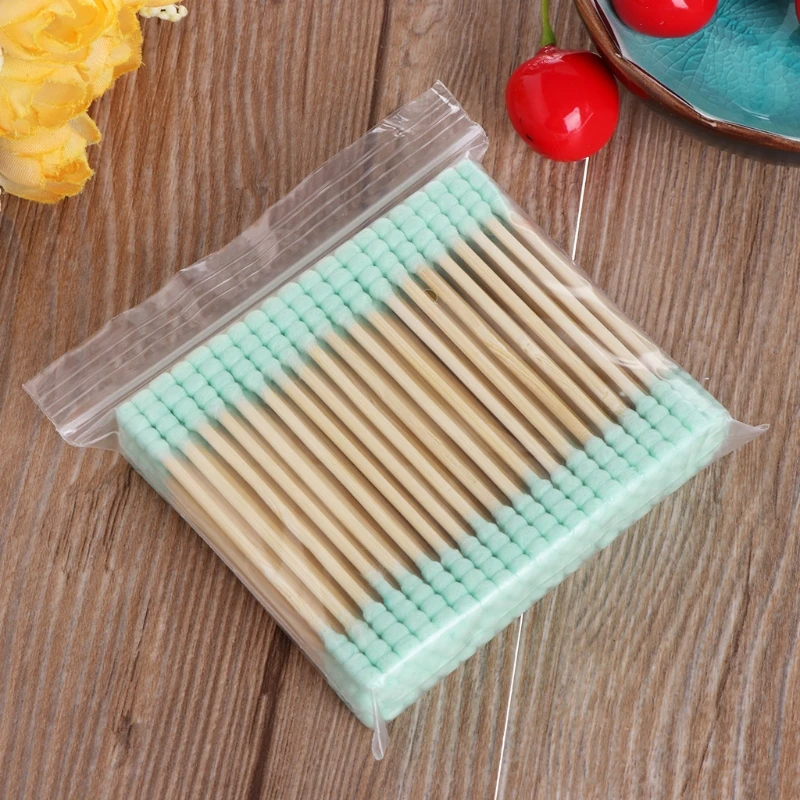 100Pcs Cosmetic Makeup Cotton Swab Stick Double Head Ear Buds Cleaning Tools New