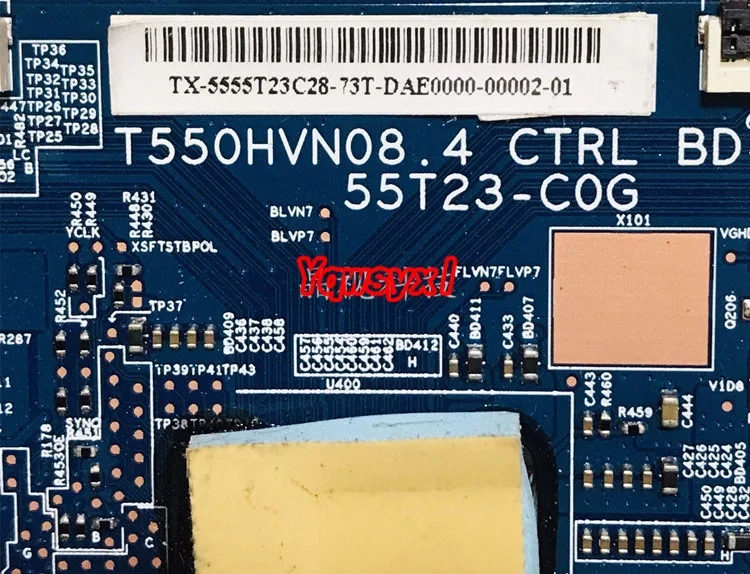 Imagem -03 - Yqwsyxl Tcon Logic Board para Sony Kdl55w808c tv T550hvn11.4 Ctrl bd 55t23-c0g 55t23-cog 100 Novo
