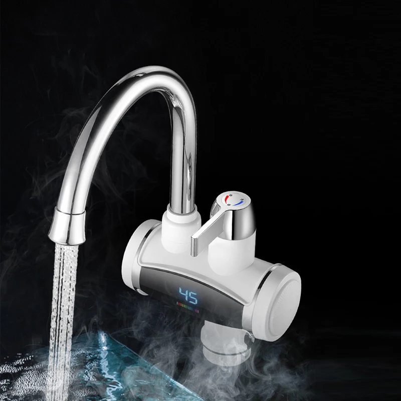 DMWD Haushalt Elektrische Instant Heizung Wasserhahn Heiß kalt Dual-use-Tankless Wasser Schnell Heizung Tap Led-anzeige Küche 3300W