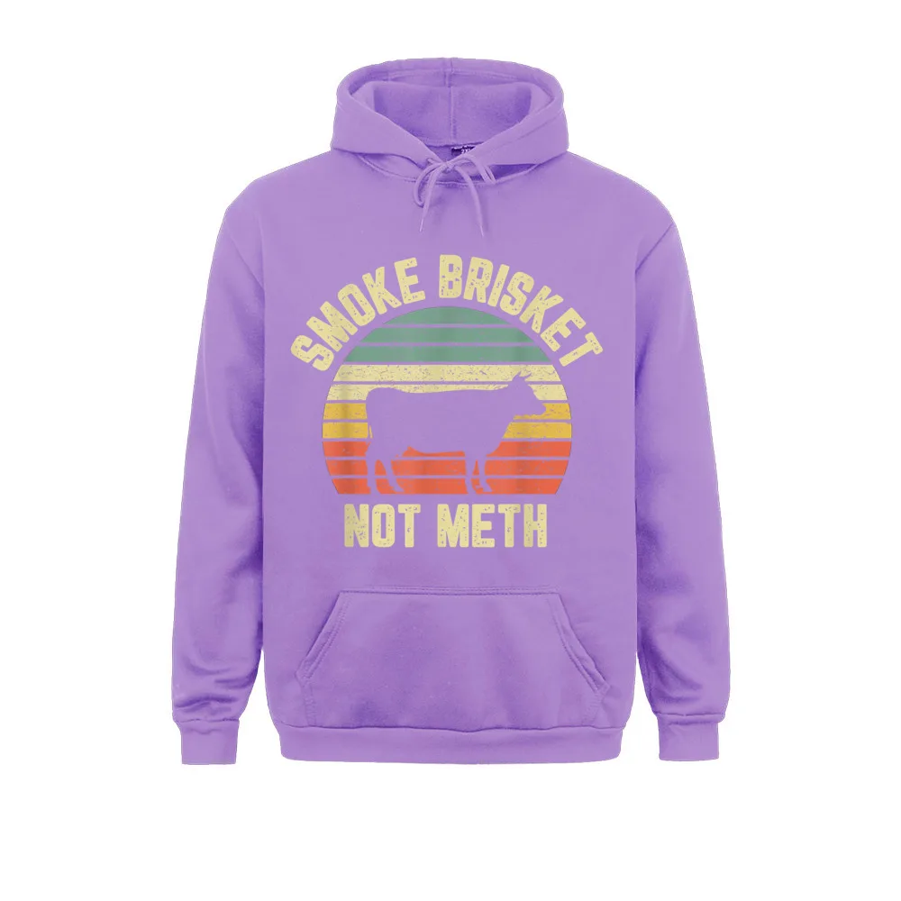 Hoodies Hoods Funny BBQ Smoke Brisket Not Meth Novelty Grilling Fall Long Sleeve Men Sweatshirts Personalized Classic