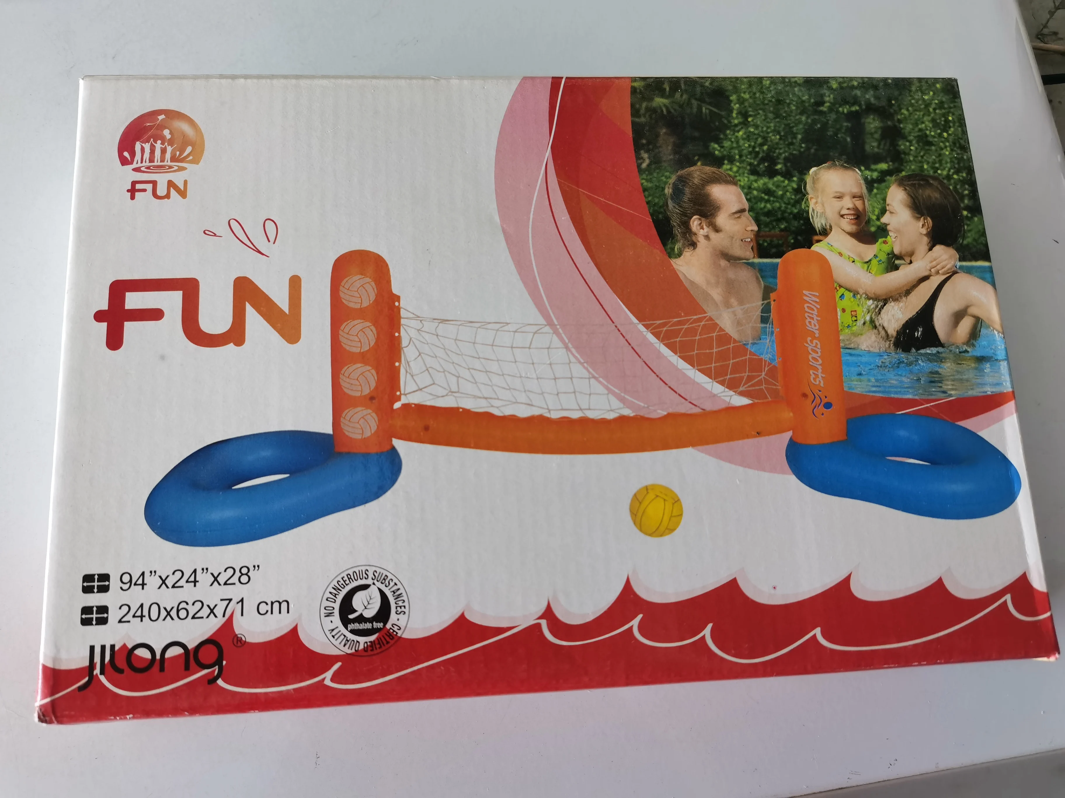 Inflável piscina brinquedo inflável flutuante voleibol rack de voleibol de água líquido adulto jogo de água flutuante voleibol