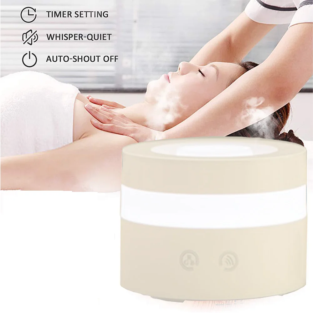 Night Light with Aromatherapy Diffuser Electric Air Humidifier Mini Mist Maker Home Room Ultrasonic Aroma Essential Oil Diffuser