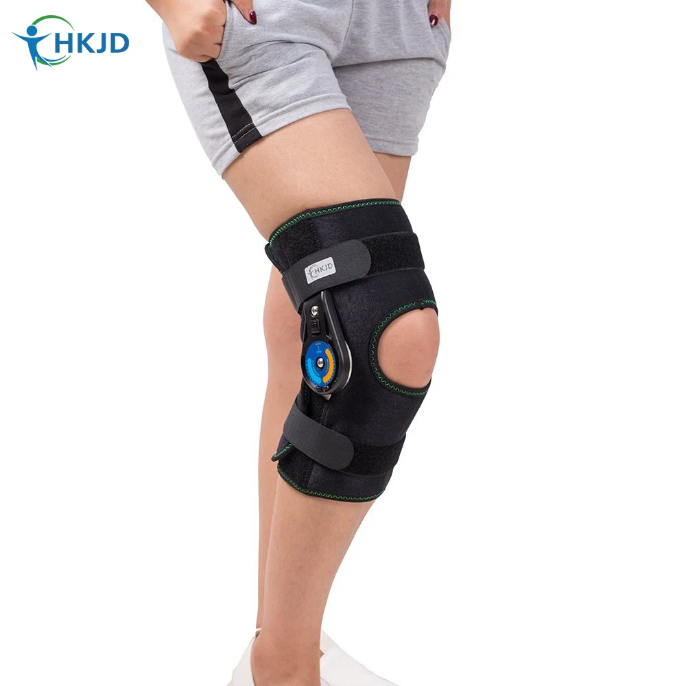 HKJD Adjust Medical Knee Brace Support Ligament Sport Injuries Orthopedic Splint Wrap Sprain Hemiplegia Osteoarthritis Knee pads