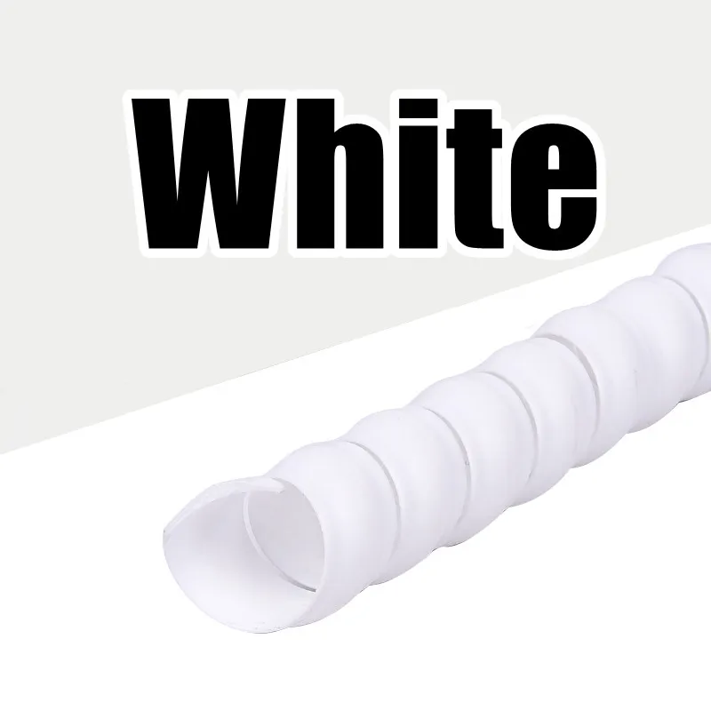 1/2/5 Meter 8 mm 10 mm Leitungsorganisator Rohrschutz Flexible Spirale Wrap Wicklung Kabel Drahtschutz Kabelhülse Abdeckung Rohr