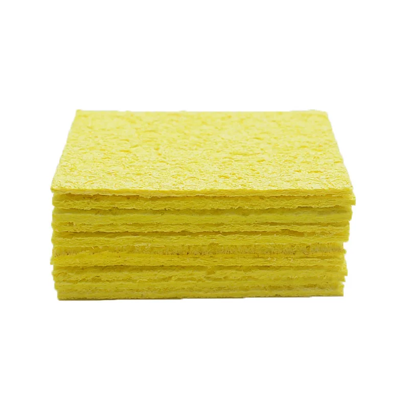 5/10Pcs Yellow Cleaning Sponge Cleaner for Enduring Electric Welding Soldering Iron