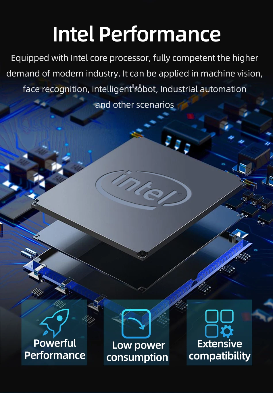 Fanless Mini PC Intel Core i3 5005U i5 5200U i7 5500U Dual Gigabit Ethernet 2*RS232 HDMI+VGA WiFi 4xUSB3.0 Windows 10 Linux