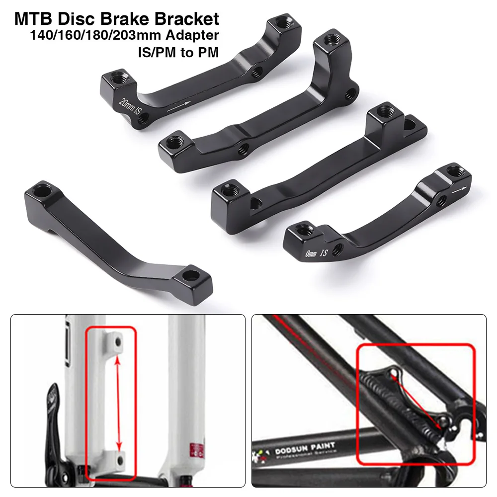 1Pc 180/203/140/160mm Ultralight Bicycle PM/IS Converter  A To B Disc Brake Adaptor Bracket Mountain Bike Rotor Accessories