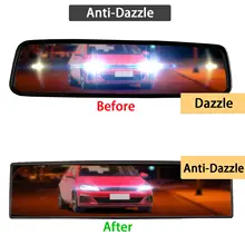 Universal Car Rearview Mirror Wide-Angle Blue #3