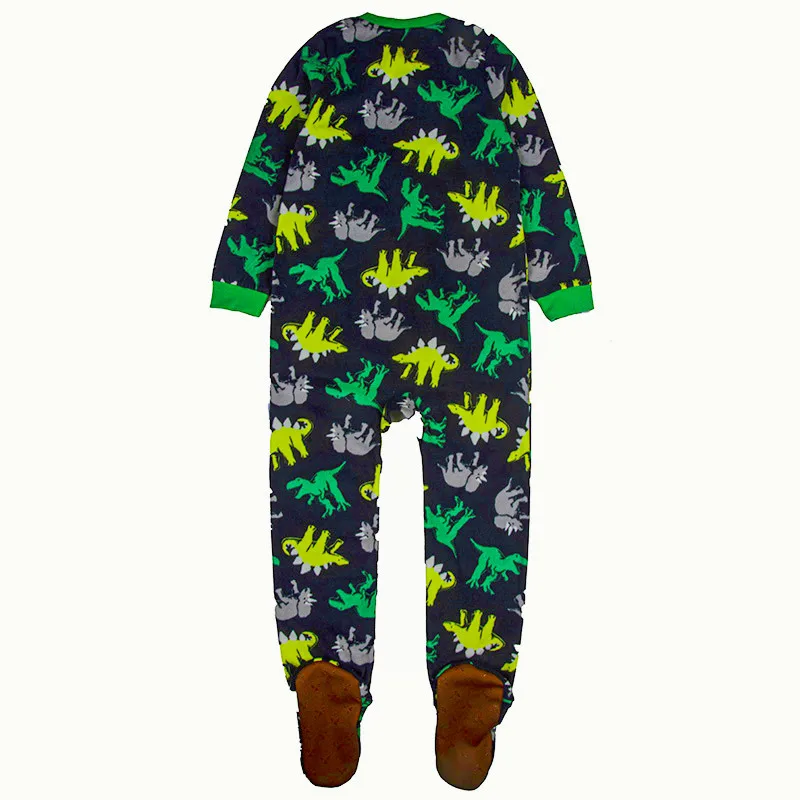 One-Piece Pajamas for Children Aged 3-10, Pajamas for Boys and Girls, Fleece One-Piece Suits, Soft and Warm