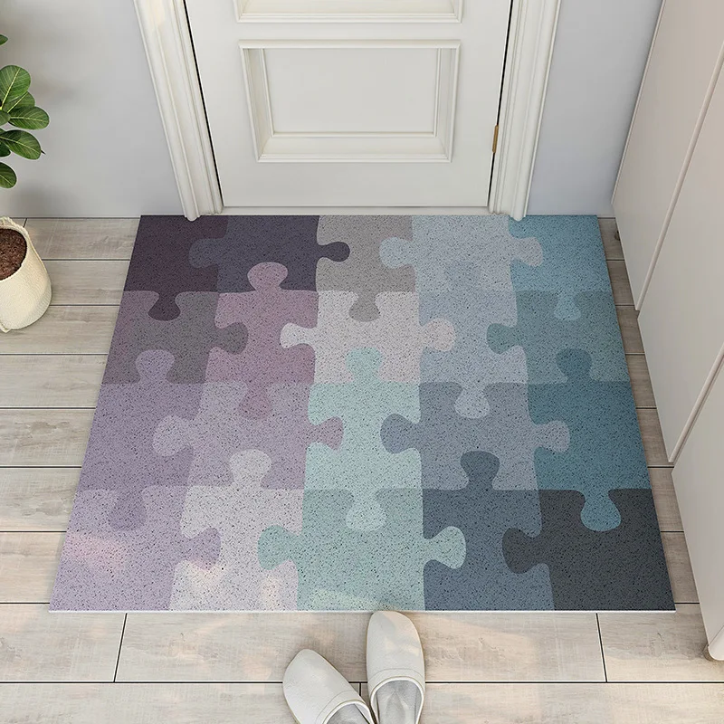 

Entrance Door Mat Carpet Gradient Pattern Home Doormat Living Room Mat Kitchen Mat Bath Mat PVC Anti-slip Mat Custom Mat Carpet