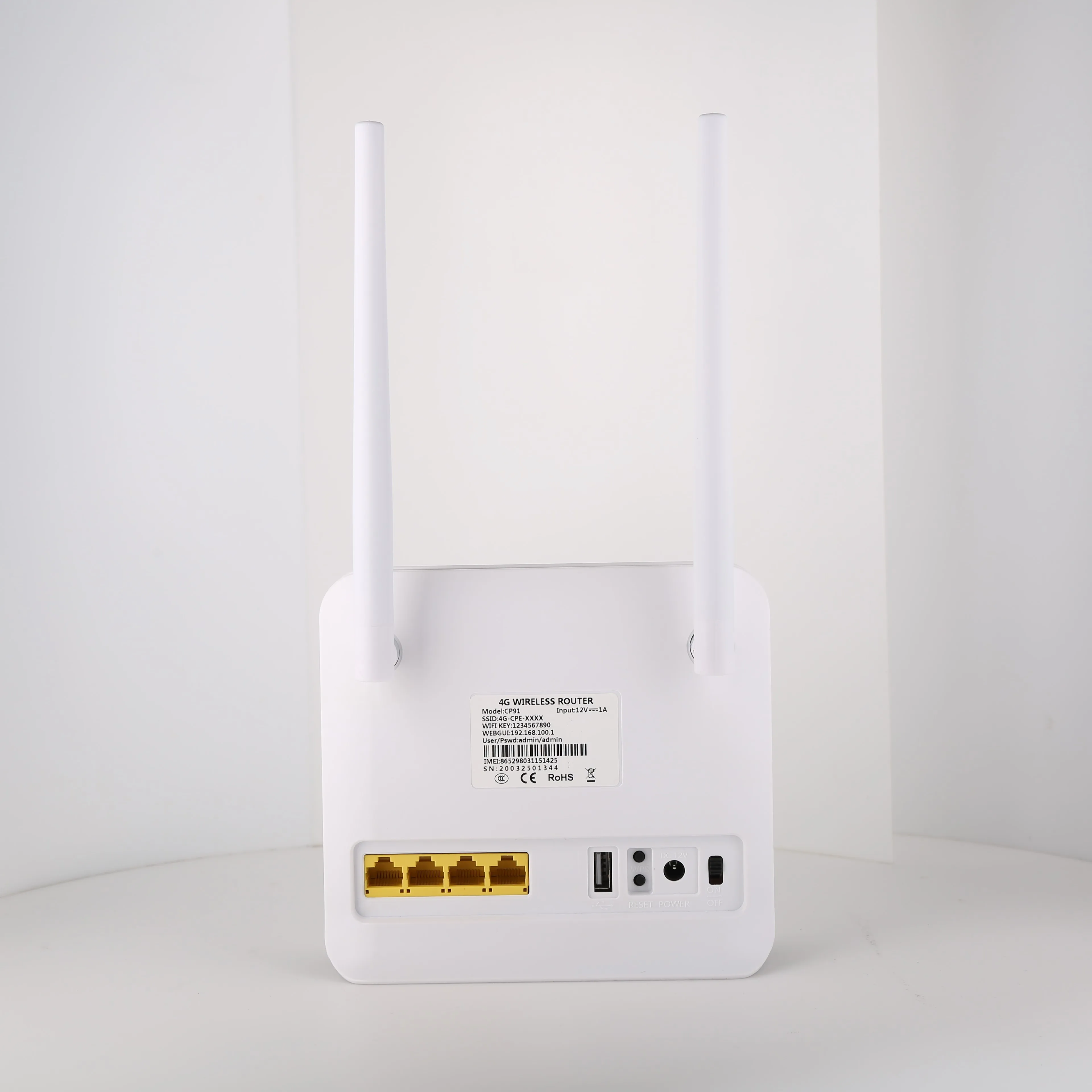 Huasifei Router 4G Sim-kaart CAT4 150Mbps Draadloze Cpe Router 3G4G Lte Fdd/Tdd Unlock Router Met externe Antennes Wan/Lan RJ45