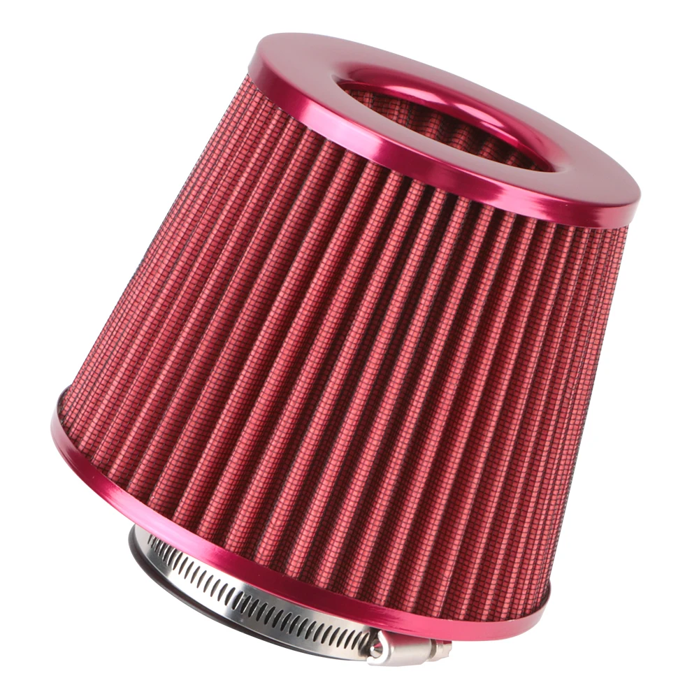 Car Air Filters Sport Power Mesh Cone 76MM Induction Kit Universal Cold Air Intake Filter 3 Inch High Flow Car Accessories