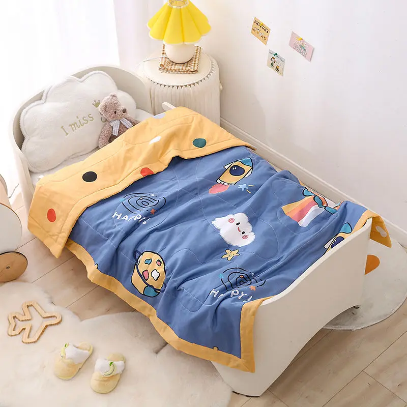 Children's Pure Cotton Thin Quilt, Summer Cooling Quilt, Air Conditioning Quilt, Kindergarten, High-Quality