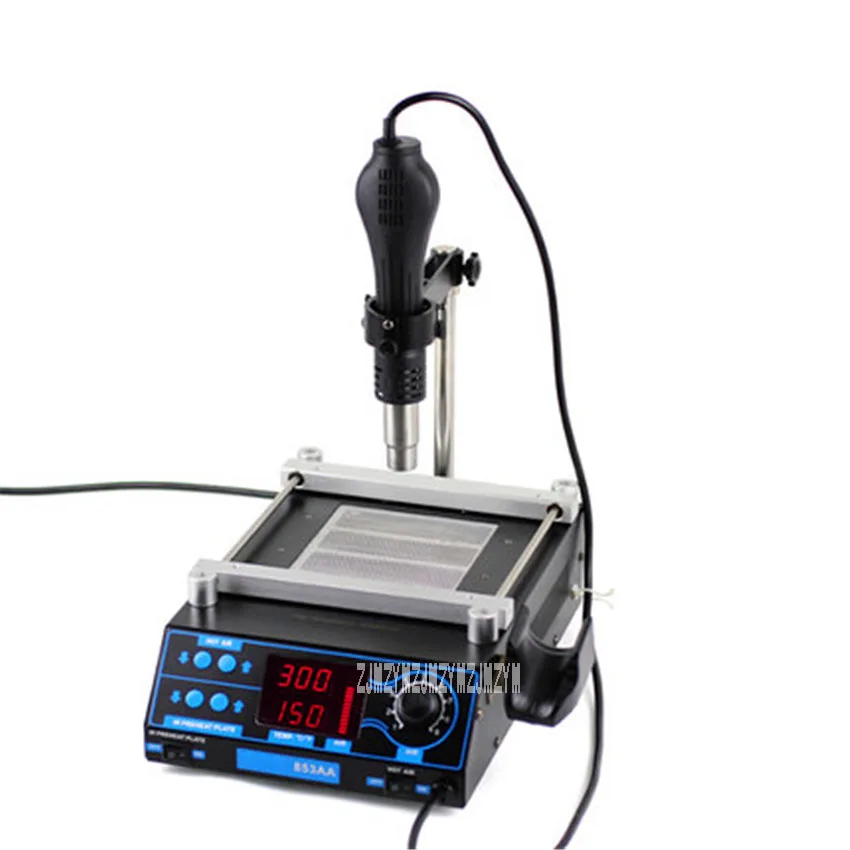 

853AA Multifunctional Hot Air Desoldering Station Hot Air Gun Soldering Iron Preheating Station Rework Station 110V/220V 1200W