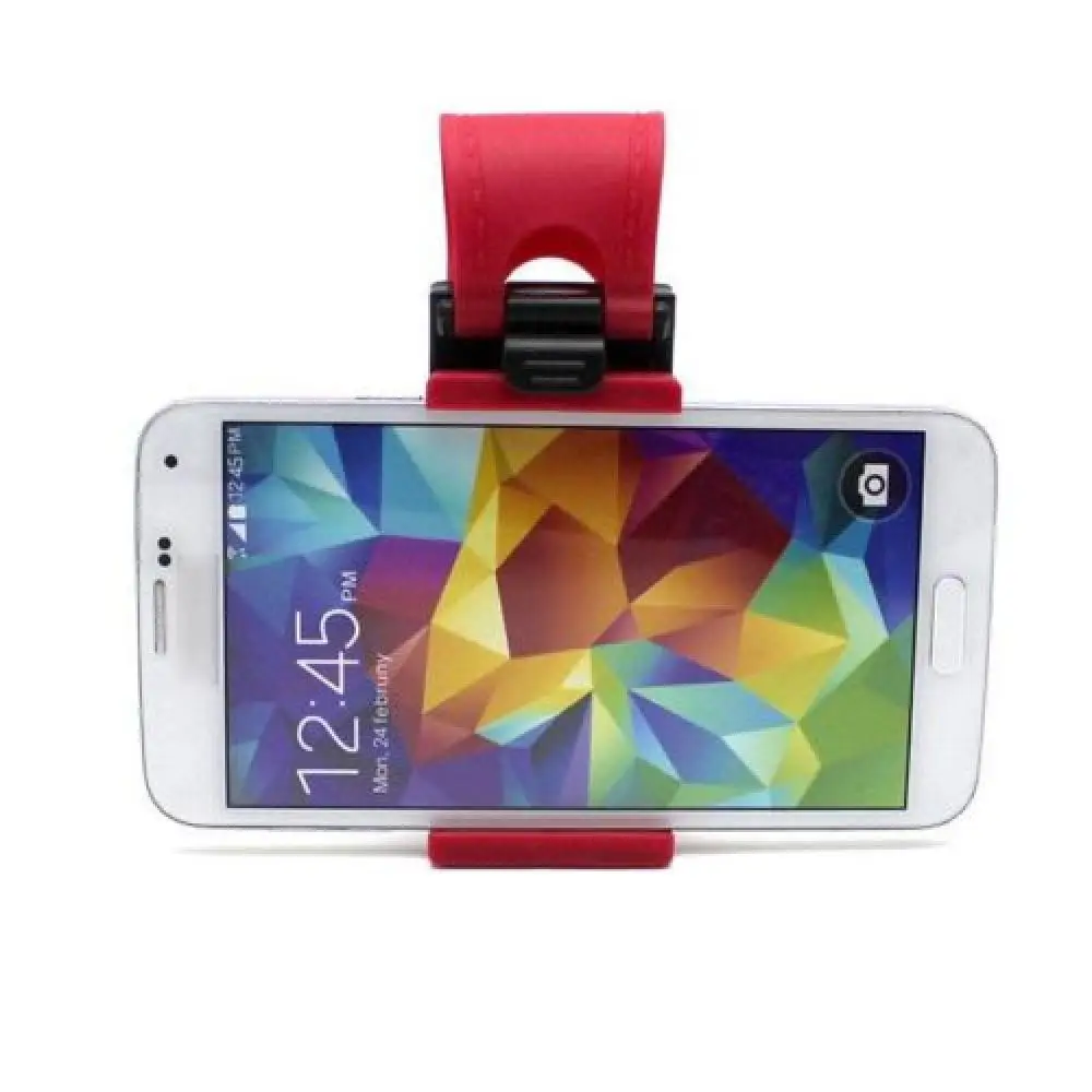 1 Pc Mobile Phone Holder Car Steering Wheel Mount Holder Rubber Band for iPhone Smartphone GPS