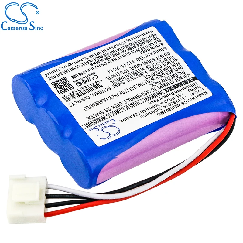 CameronSino Pin Cho Mindray BeneHeart R3/R3A Phù Hợp Với Mindray 022-000122-00 Y Tế Thay Thế Pin 2600MAh/28.86Wh 11.10V