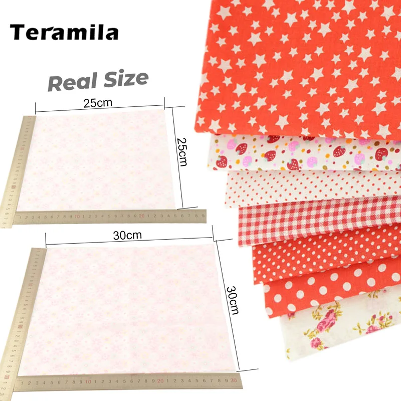 7 Pcs/Set 30x30cm Sewing Cloth Patchwork Fabrics