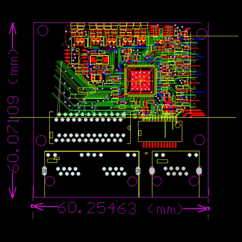 Módulo de interruptor gigabit de 3 portas, amplamente usado em linha de led, 5 portas 10/100/1000 m, porta de contato, mini módulo de comutador, placa-mãe pcba