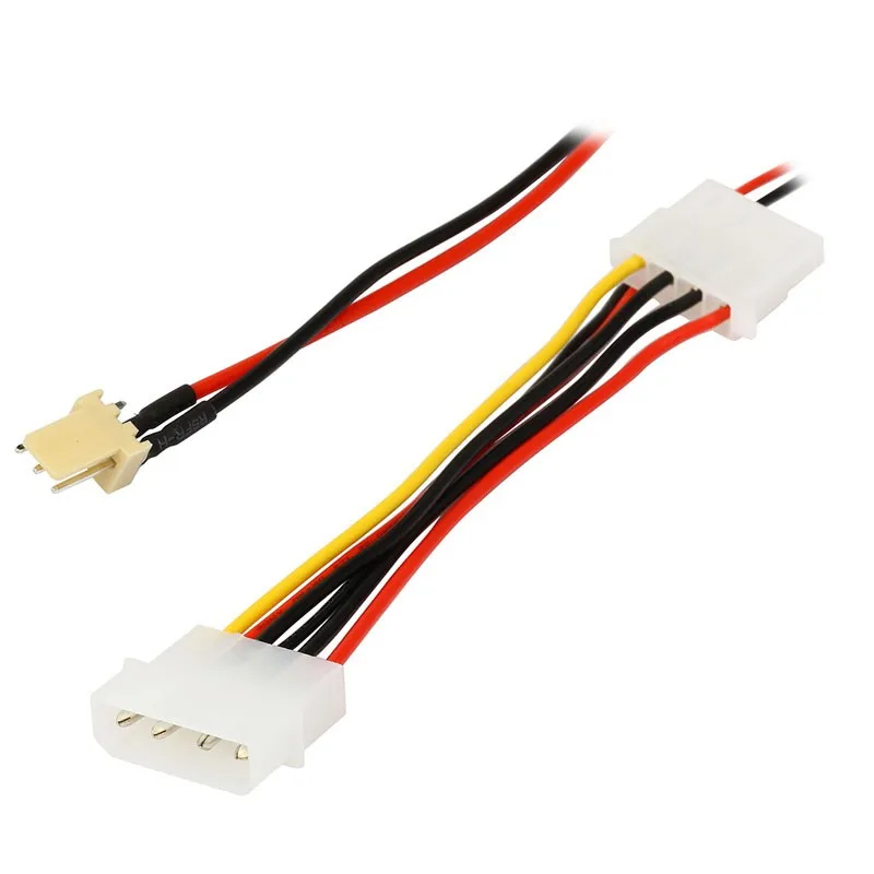 IDE Molex – cordon d'alimentation interne à 4 broches avec boîtier de 8 pouces, adaptateur séparateur de ventilateur de refroidissement, convertisseur câble Y