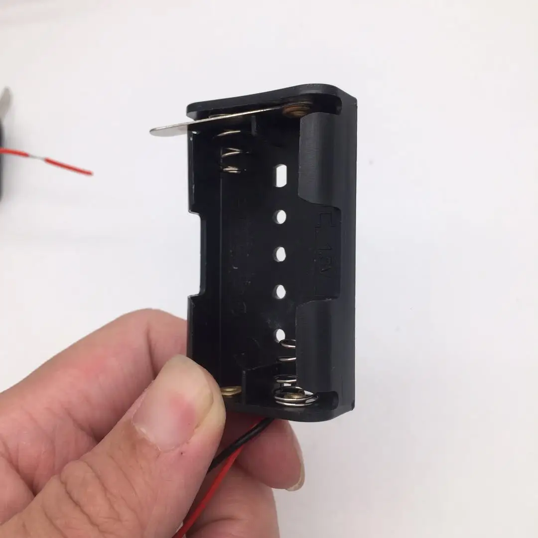 1pc AA Size 5 Battery Storage Box Case Holder Leads With 2Slots Container Bag DIY Standard Batteries Charging Switch battery box