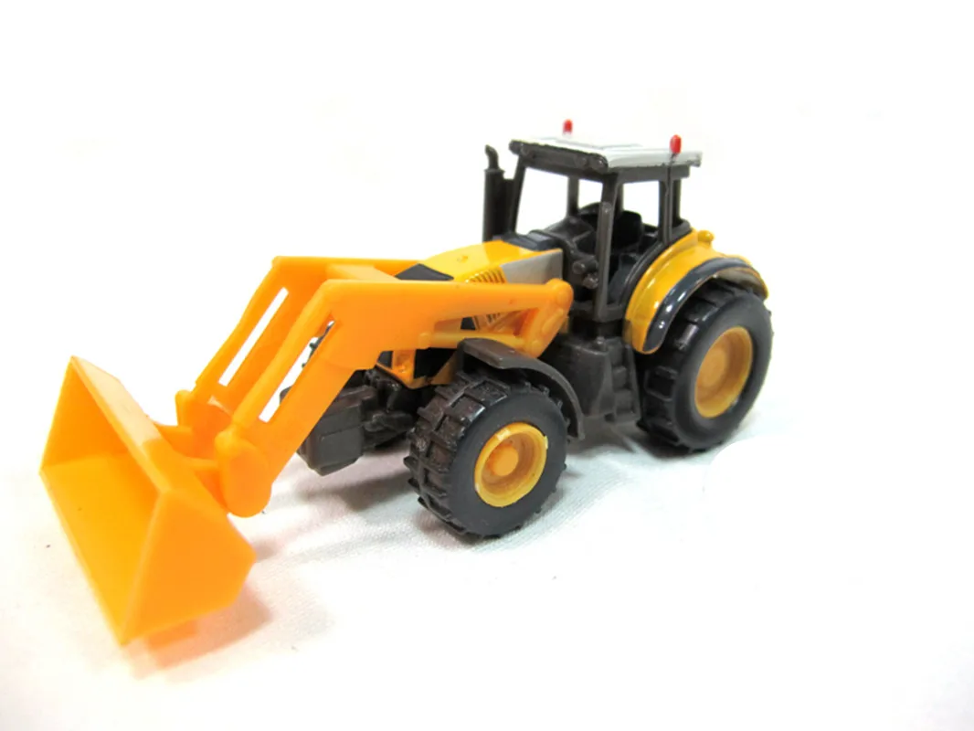 1:87 alloy engineering vehicle series model,high simulation agricultural tractor toy,excavator loader,free shipping