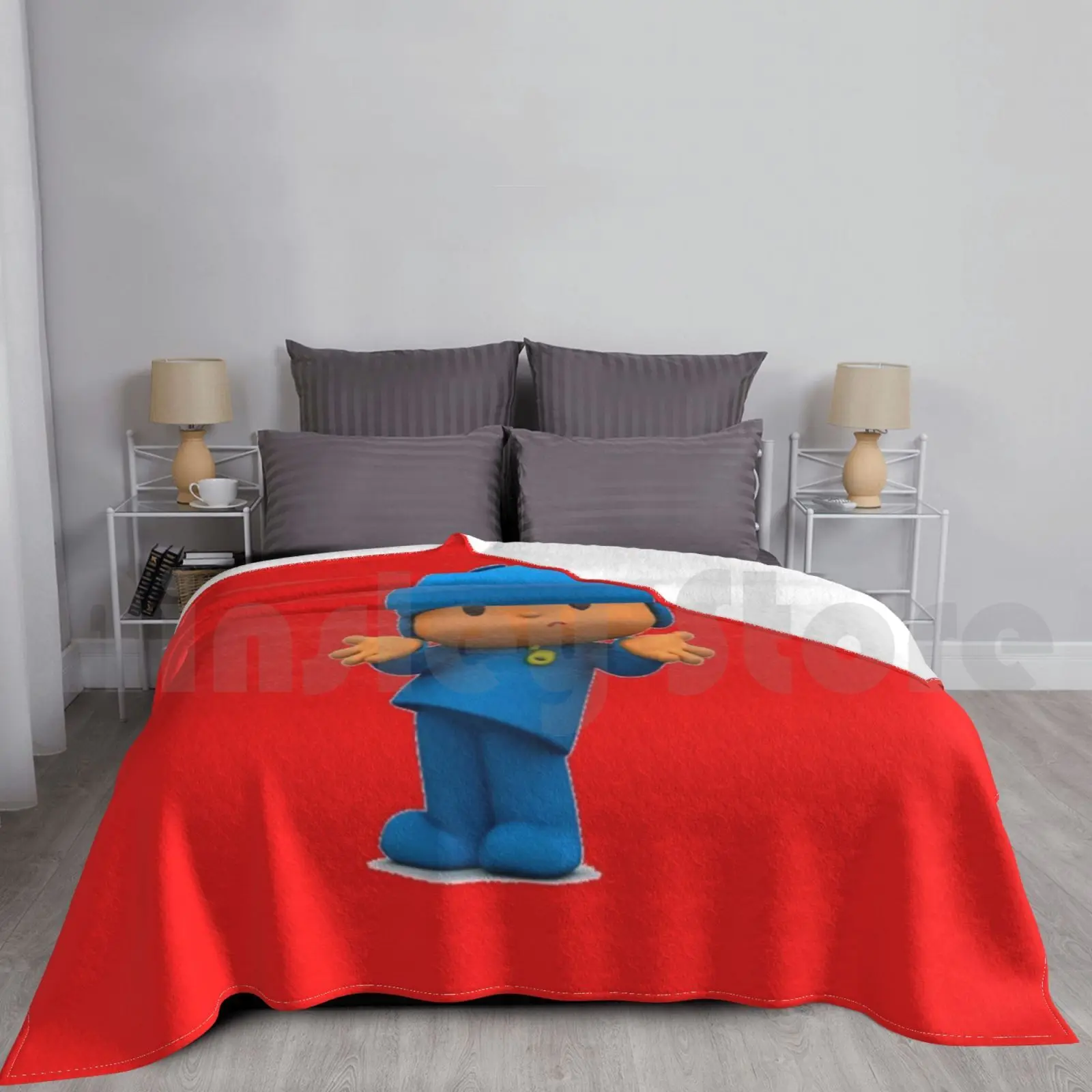 Red Blanket Fashion Custom Desenho Cartoons Flintstones The Red Clecio